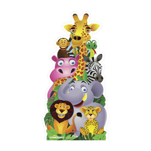 Jungle Pile Up Cardboard Cutout