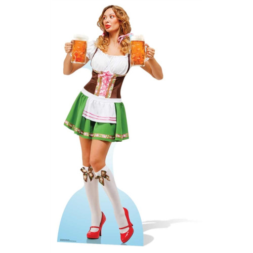 Oktoberfest Beer Babe Cardboard Cutout