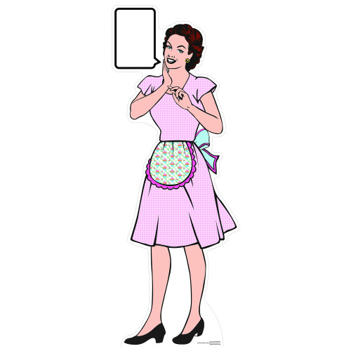 1950s House Wife Cardboard Cutout 1950s House Wife Cardboard Cutout