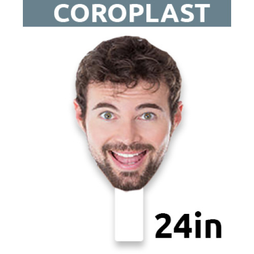 24" Personalized Coroplast Big Head